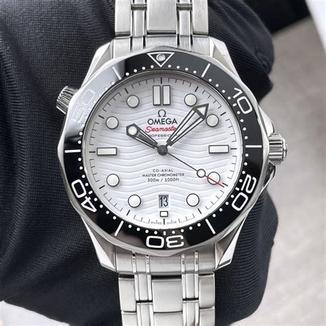 omega seamaster 300 white dial|omega seamaster diver 300m price.